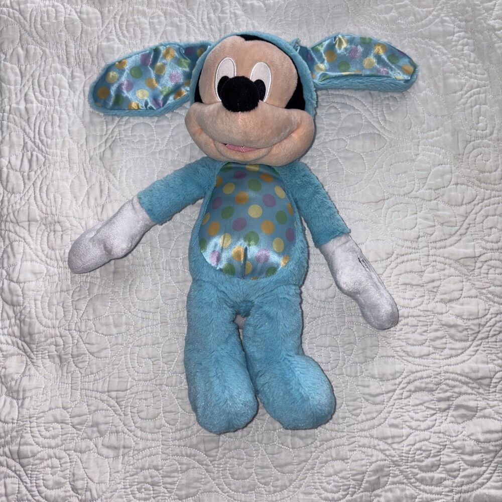 Disney Store Mickie Mouse Easter Rabbit plush with Ears costume 15"